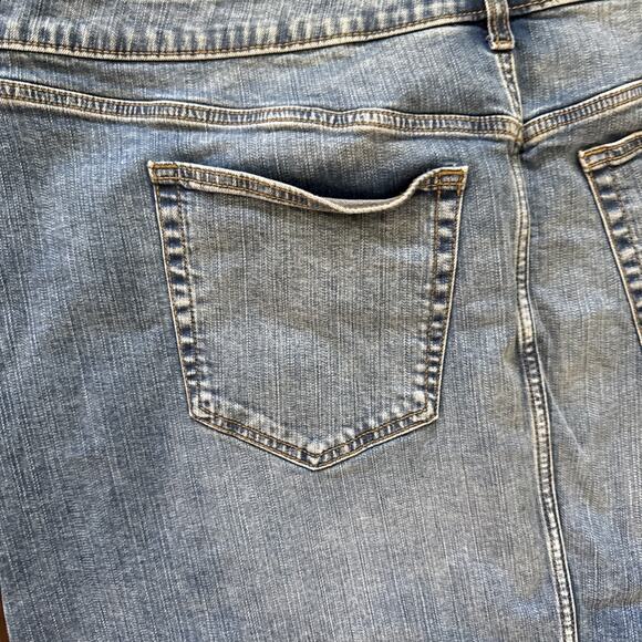 NWT TORRID Women’s Denim Plus Size MIDI SKIRT Front SLIT Stretch Raw Hem Jean 22 - Picture 11 of 14